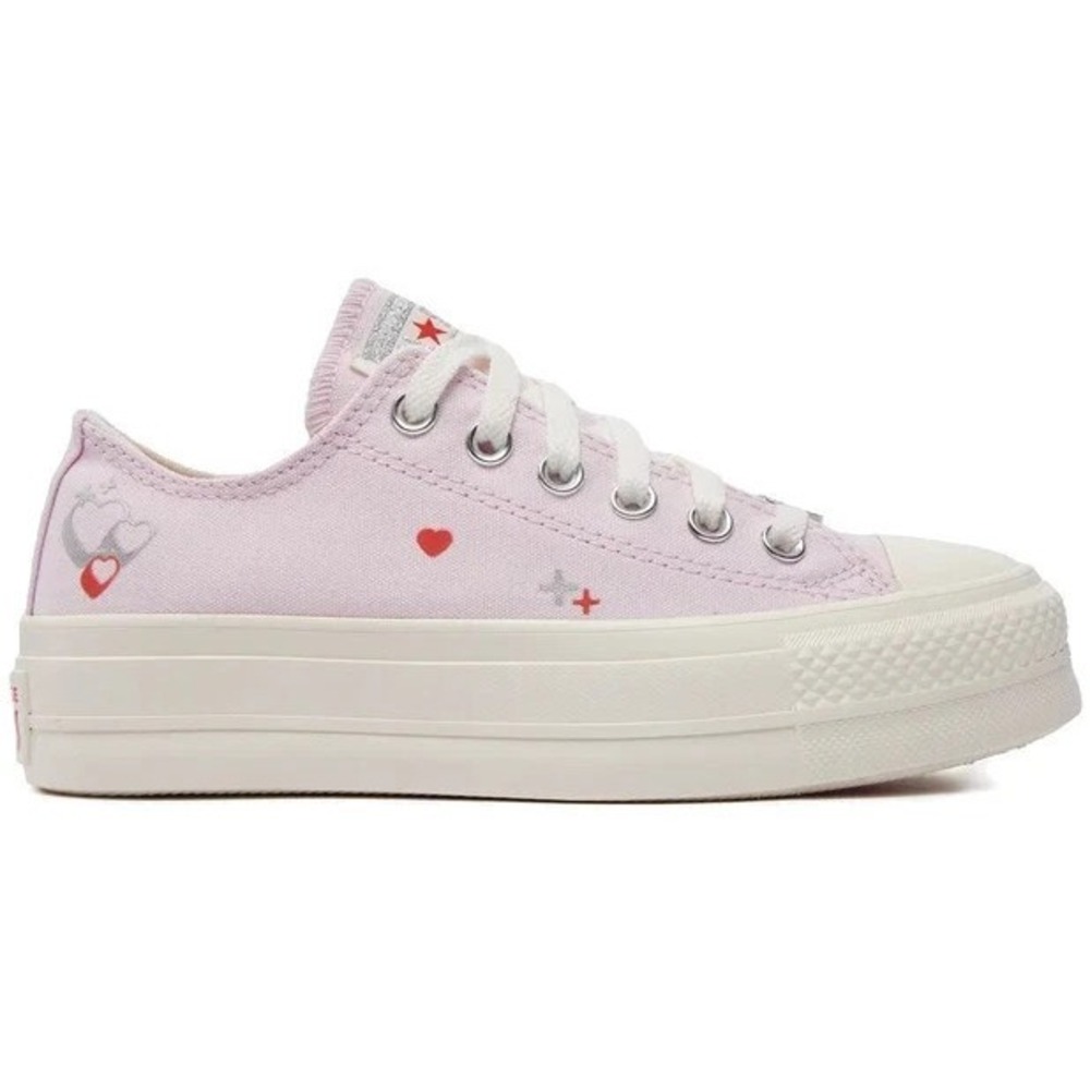 Converse Chuck Taylor All Star Lift Y2K Heart Womens Sz 5 A09115C Pink Shoes NEW